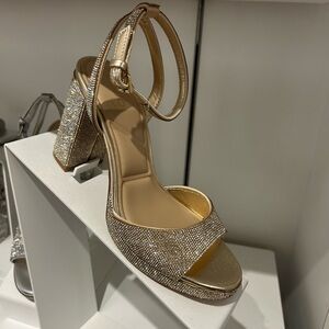 Aldo Shimmering Gold Heels